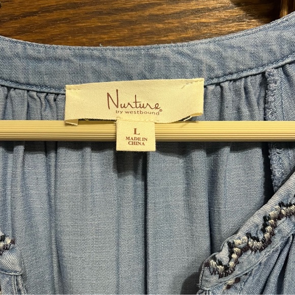 Nurture by Westbound dress, blue, size Large, 3/4 sleeves worn once, smoke free - Picture 5 of 13